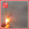 China malla de alambre pantalla de insectos de fibra de vidrio resistentes al fuego